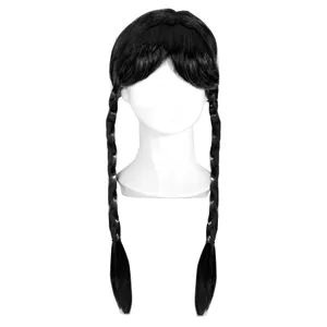 Long Black Plait Wig