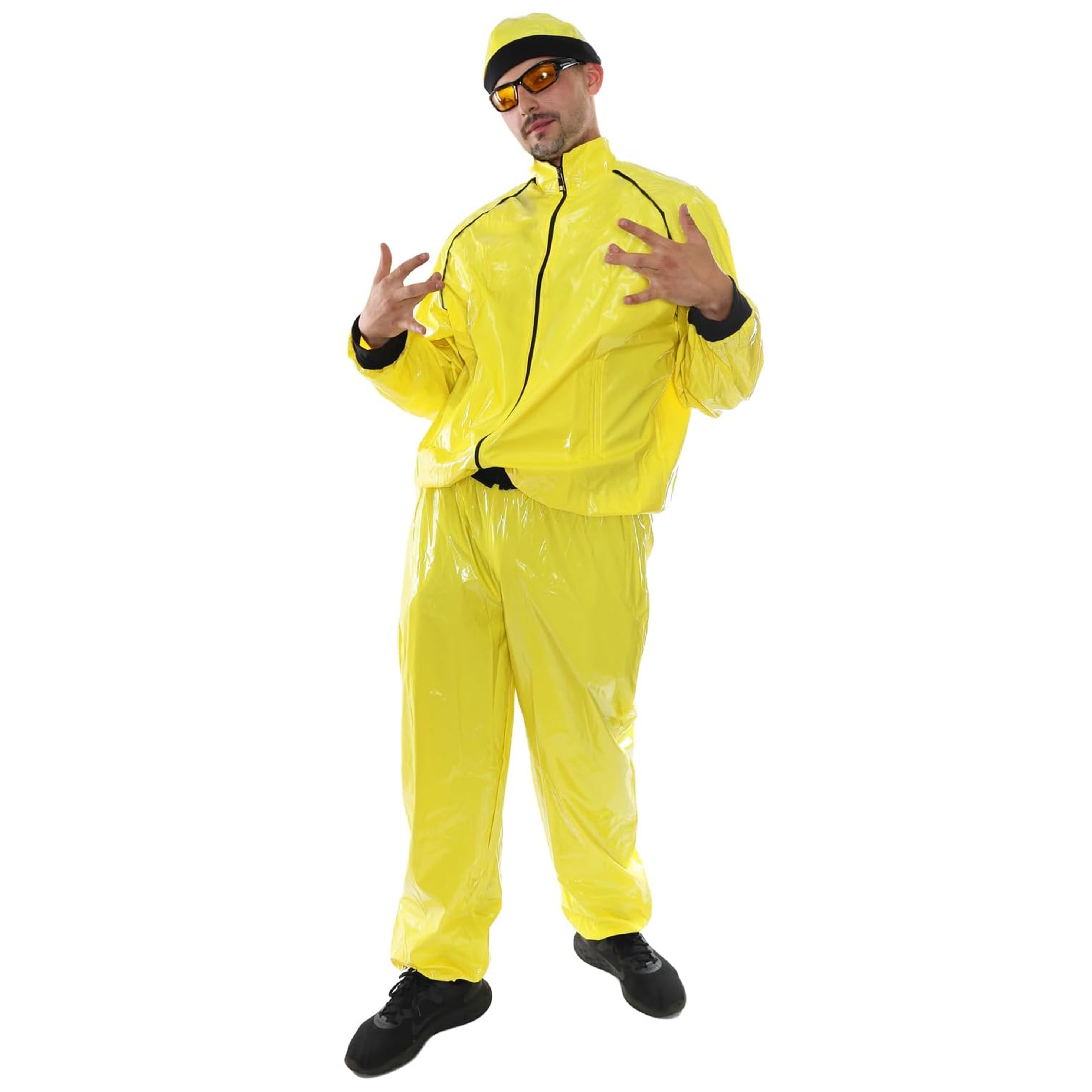 Adults Funny 90's Rapper Costume - Yellow Hat