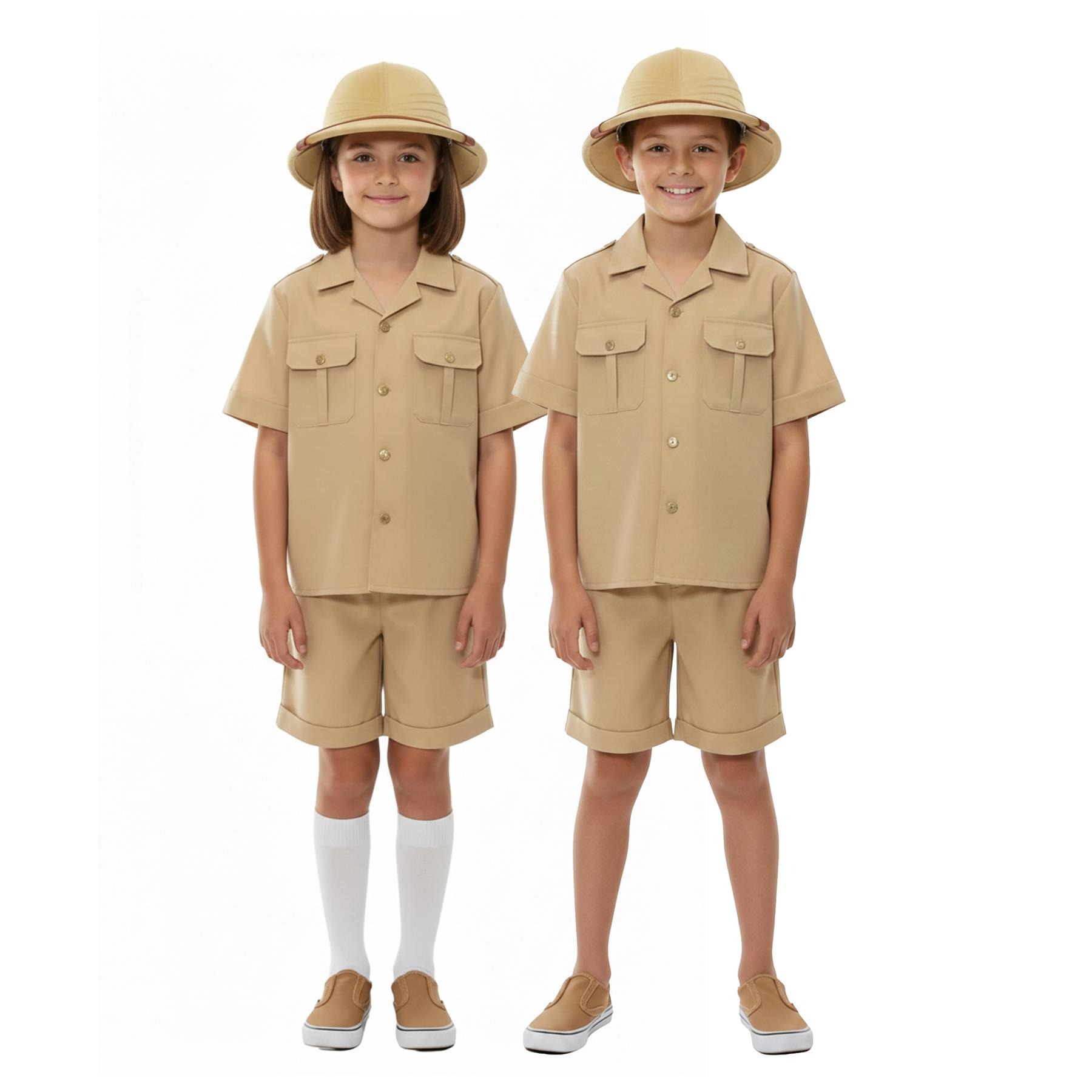 Kids Explorer Costume | 3 Pcs | Top, Shorts & Hat
