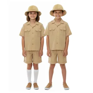Kids Explorer Costume | 3 Pcs | Top, Shorts & Hat