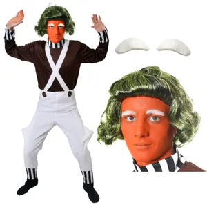 Adult Factory Worker Costume - Wig & Eyebrows