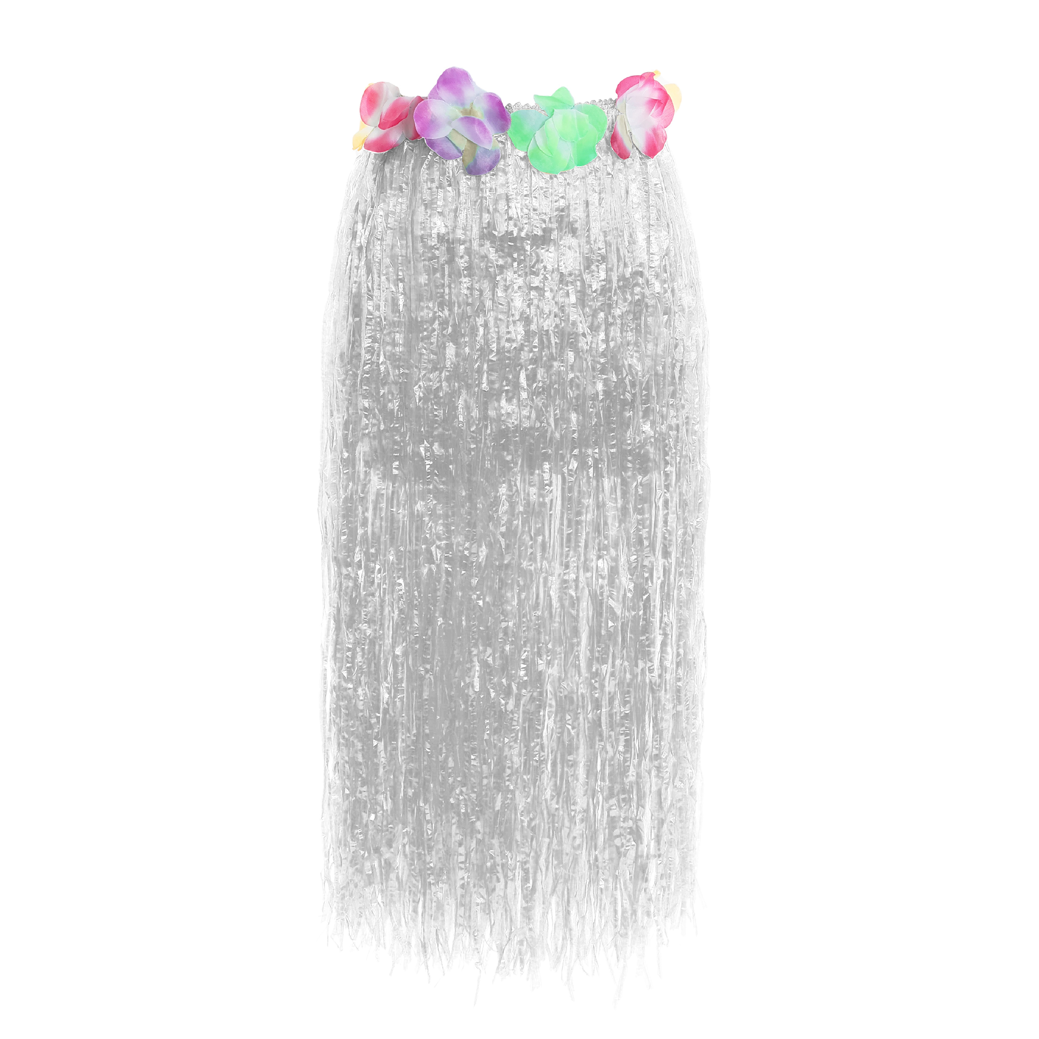 80cm Hawaiian Long White Hula Skirt