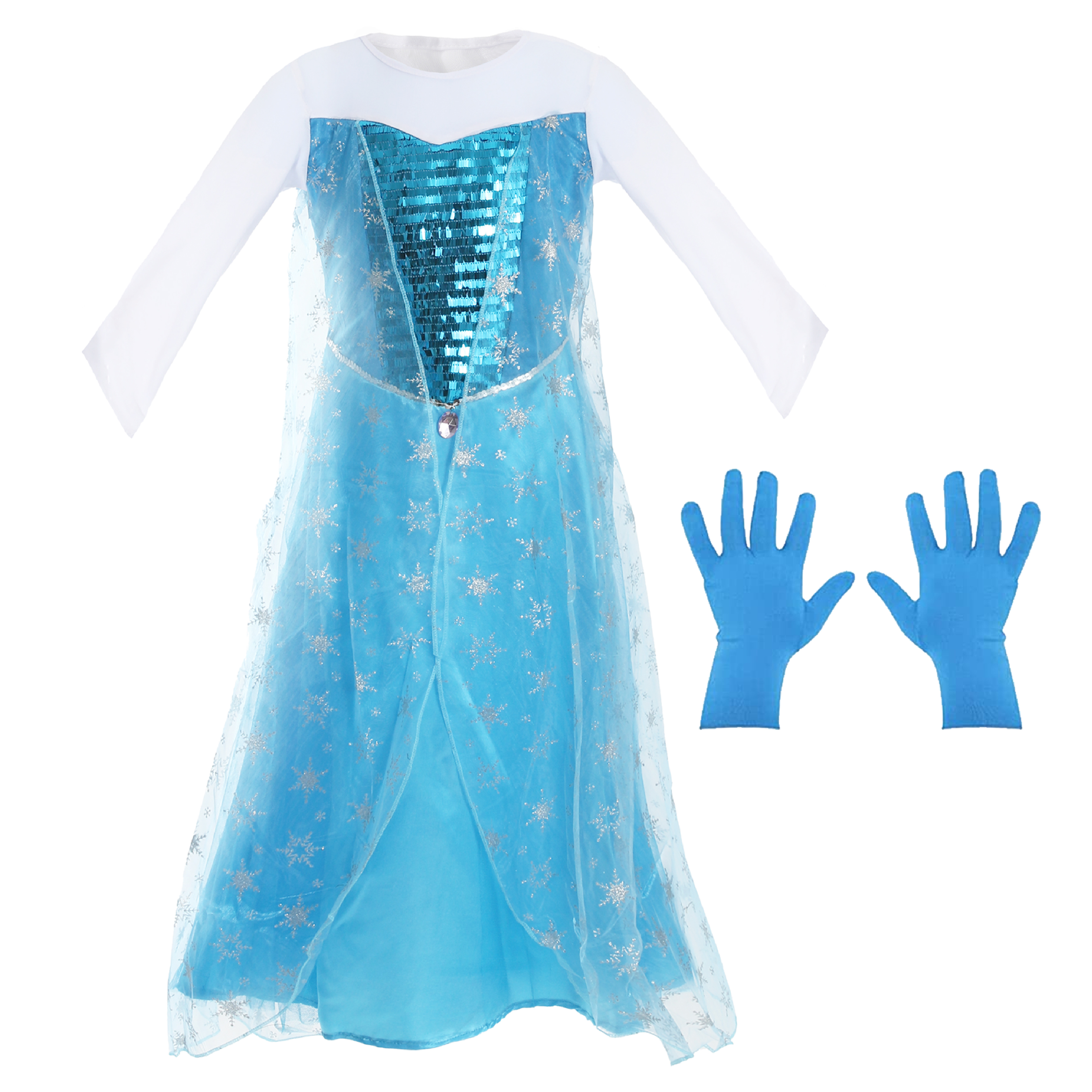Girls Snow Princess Dress