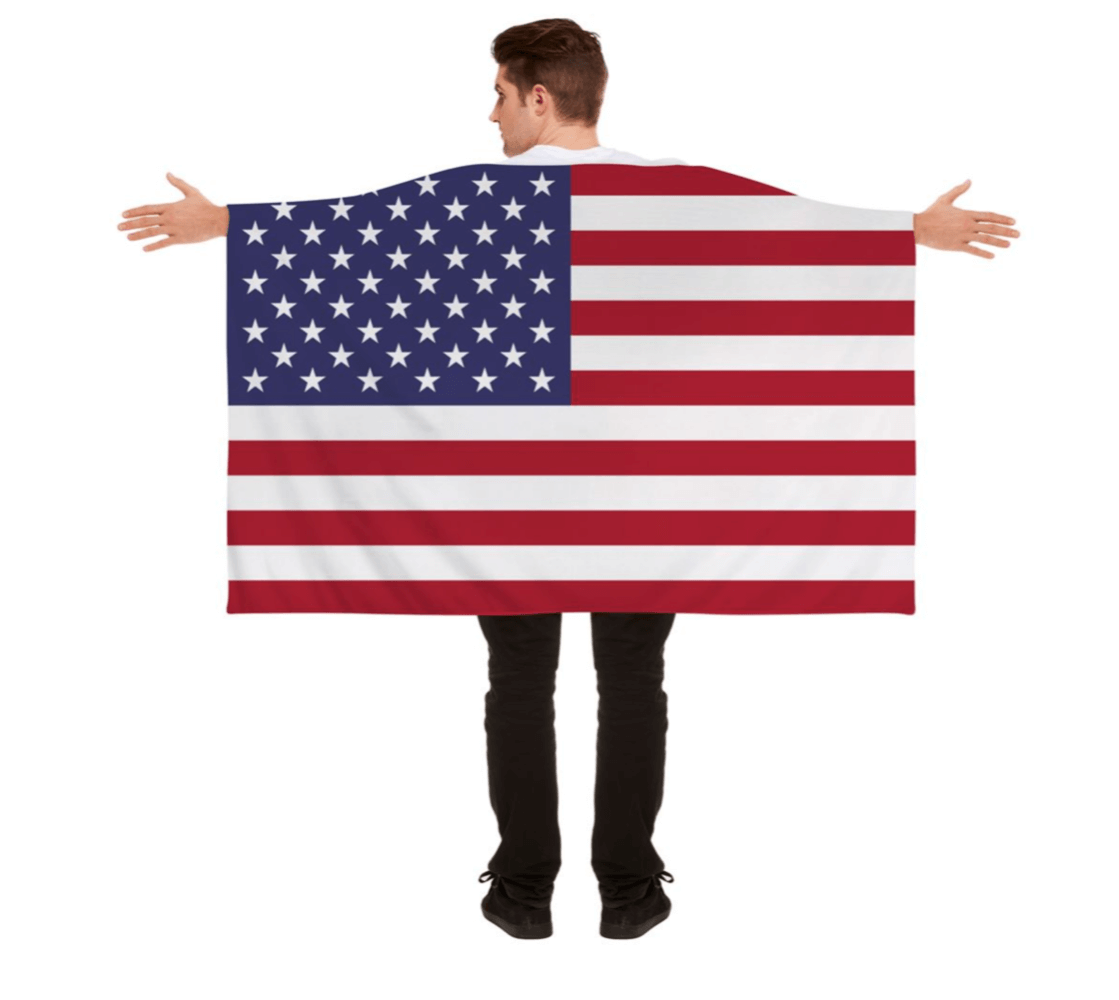 American USA Wearable Flag