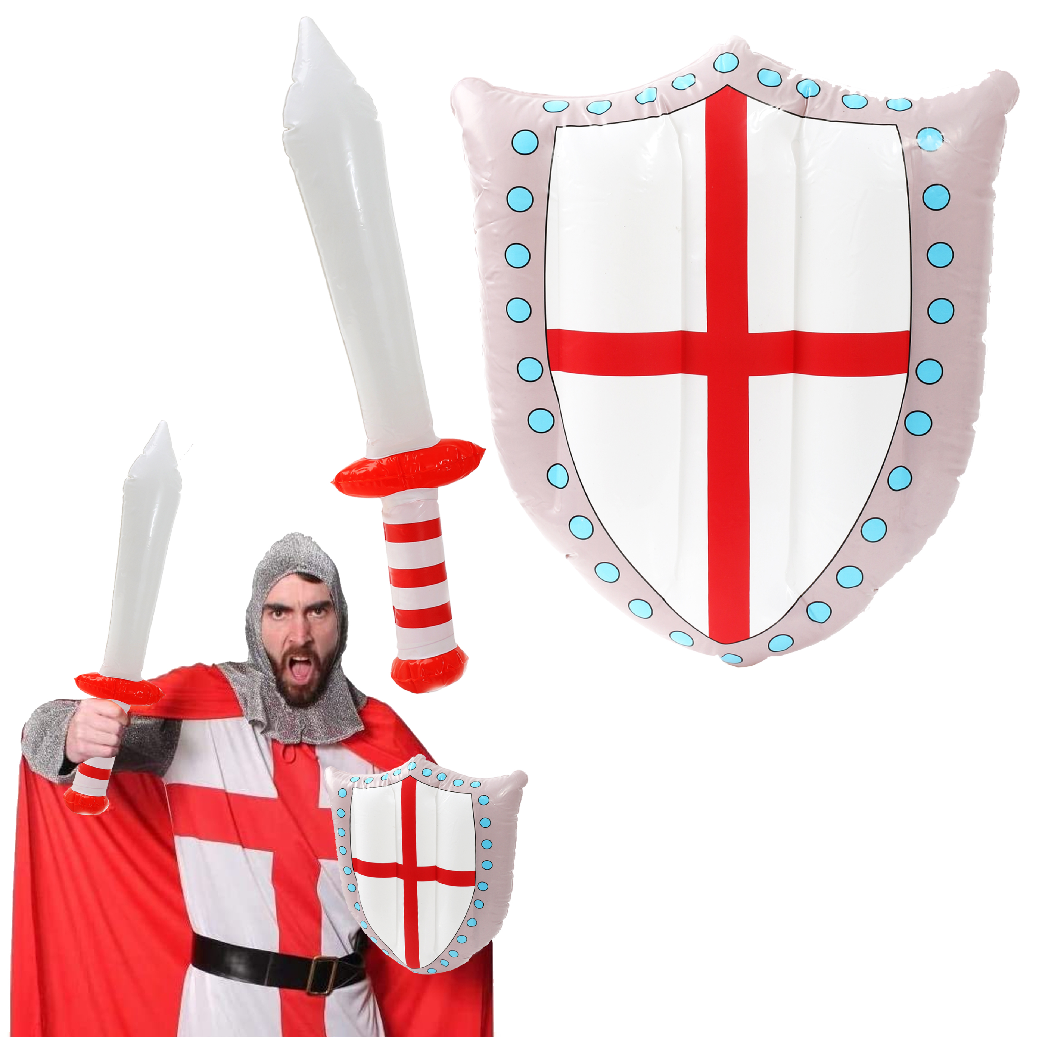 Inflatable England Sword and Shield