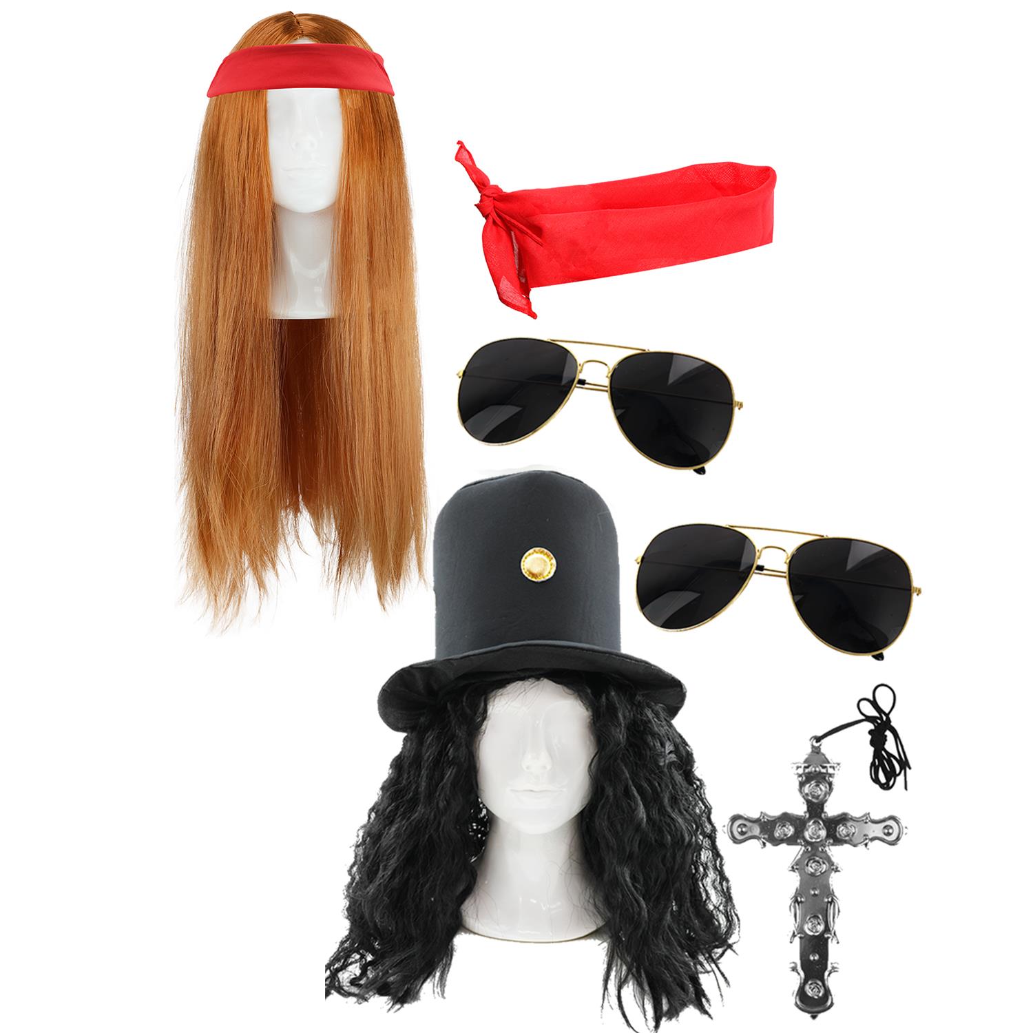 Axl & Slash Rockstar Duos Costume | 7 pcs