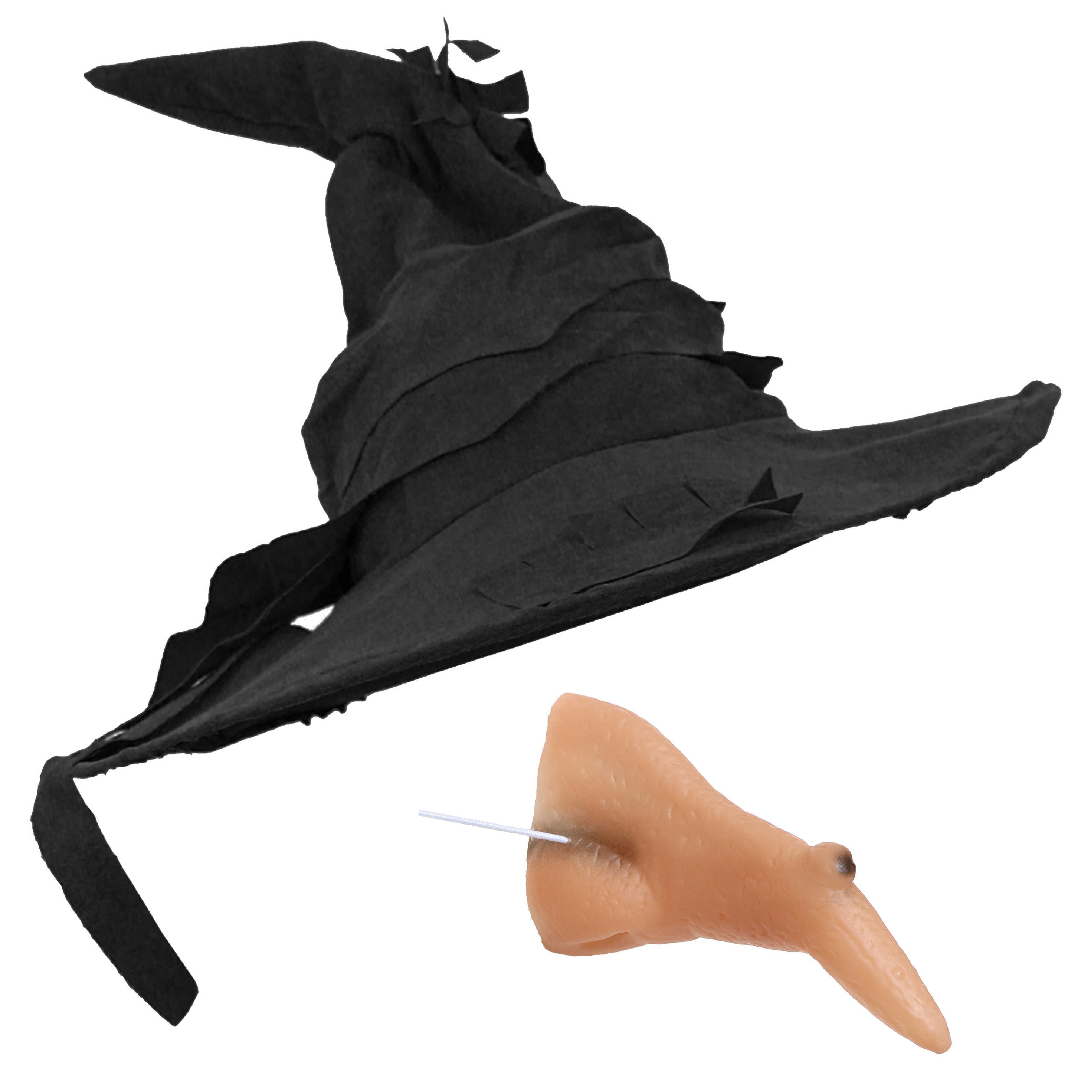 Witch Accessory Set - Hat & Nose