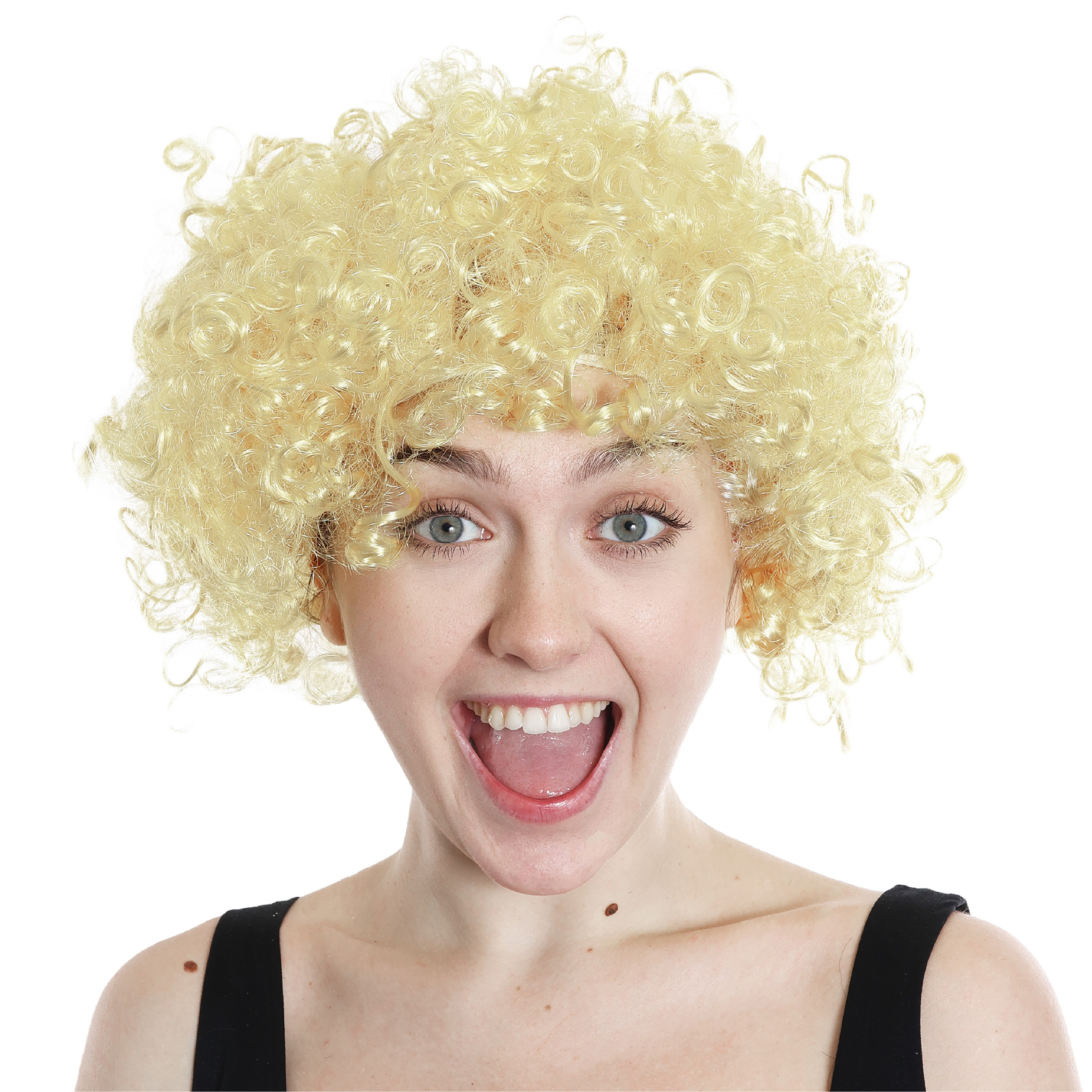 Blonde Curly Afro Wig
