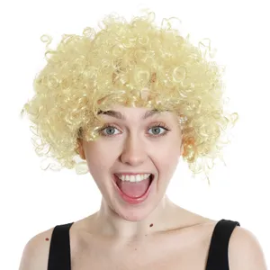 Blonde Curly Afro Wig