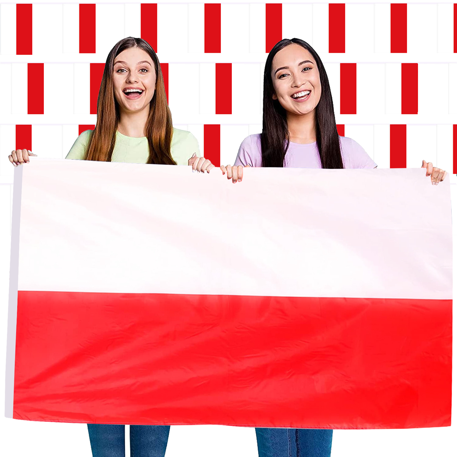 Poland Flag And Bunting Set