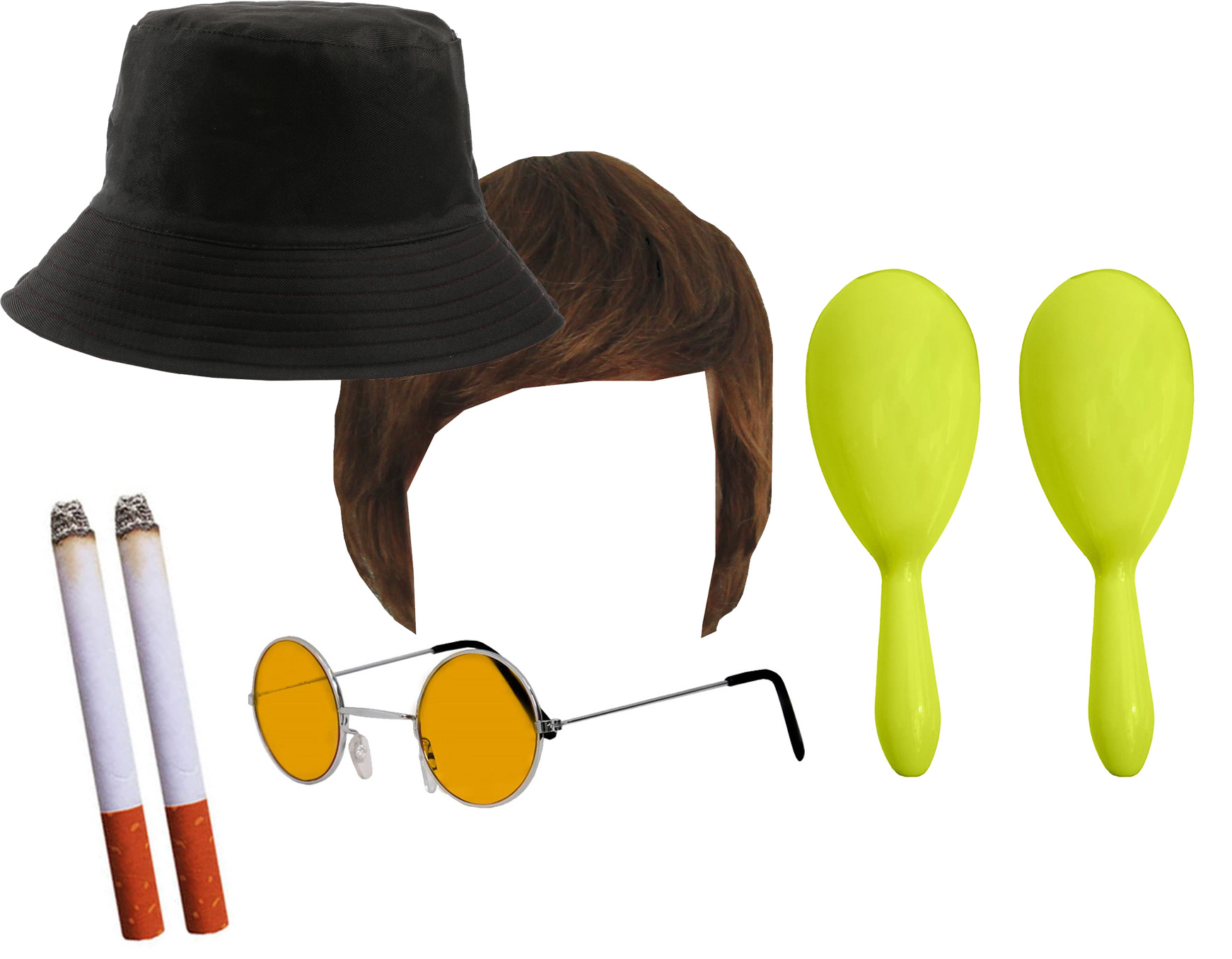 Liam Gallagher 7 Piece  Accessory Costume Set