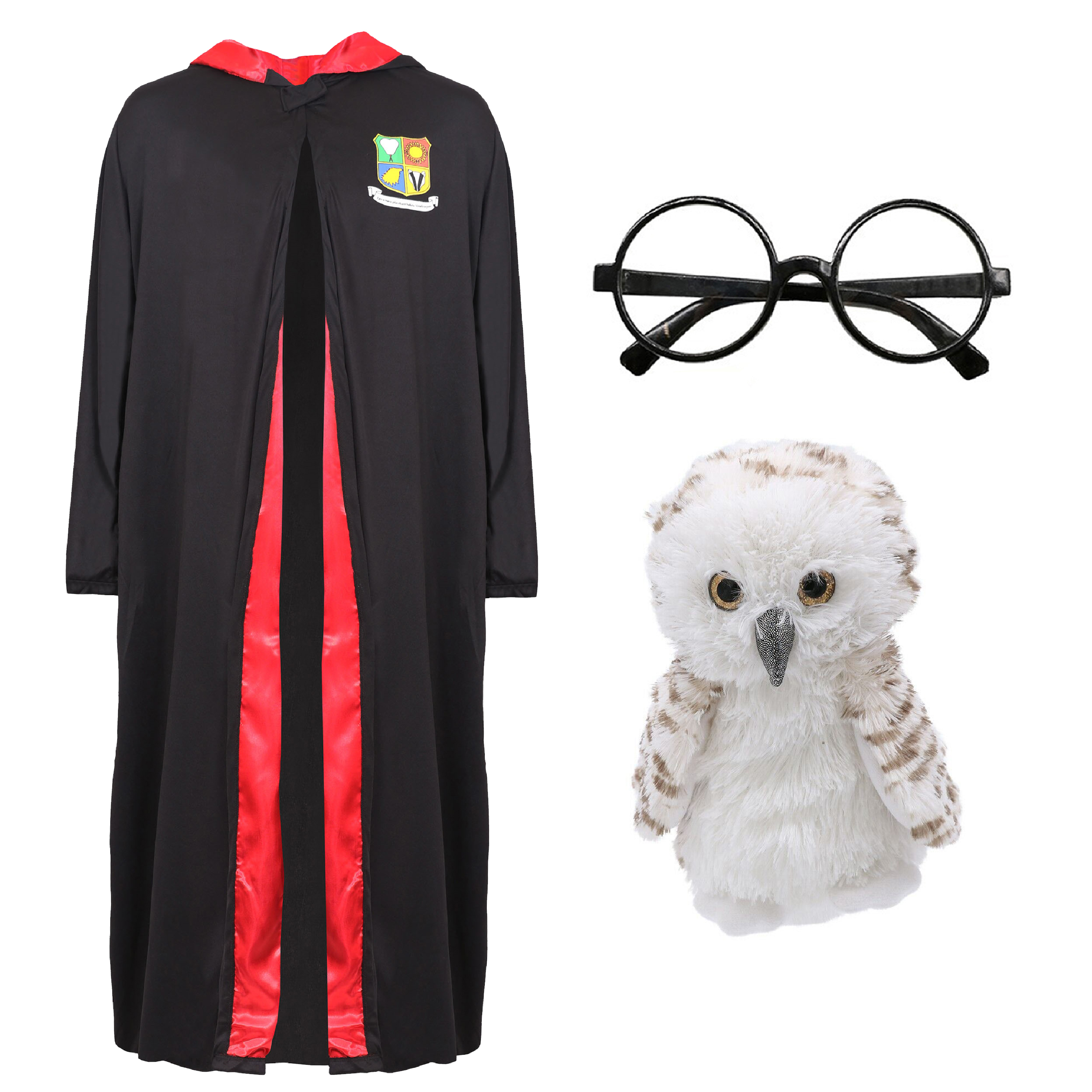 Childs School Wizard Costume - Glasses & Owl