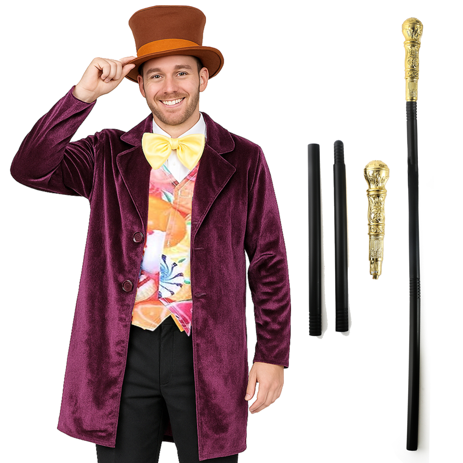 Adults Factory Boss Costume - Cane