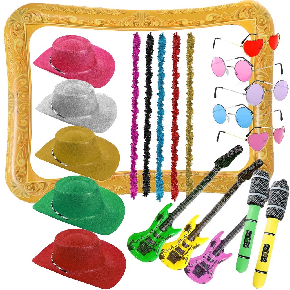 16pc Neon Photobooth Party Pack