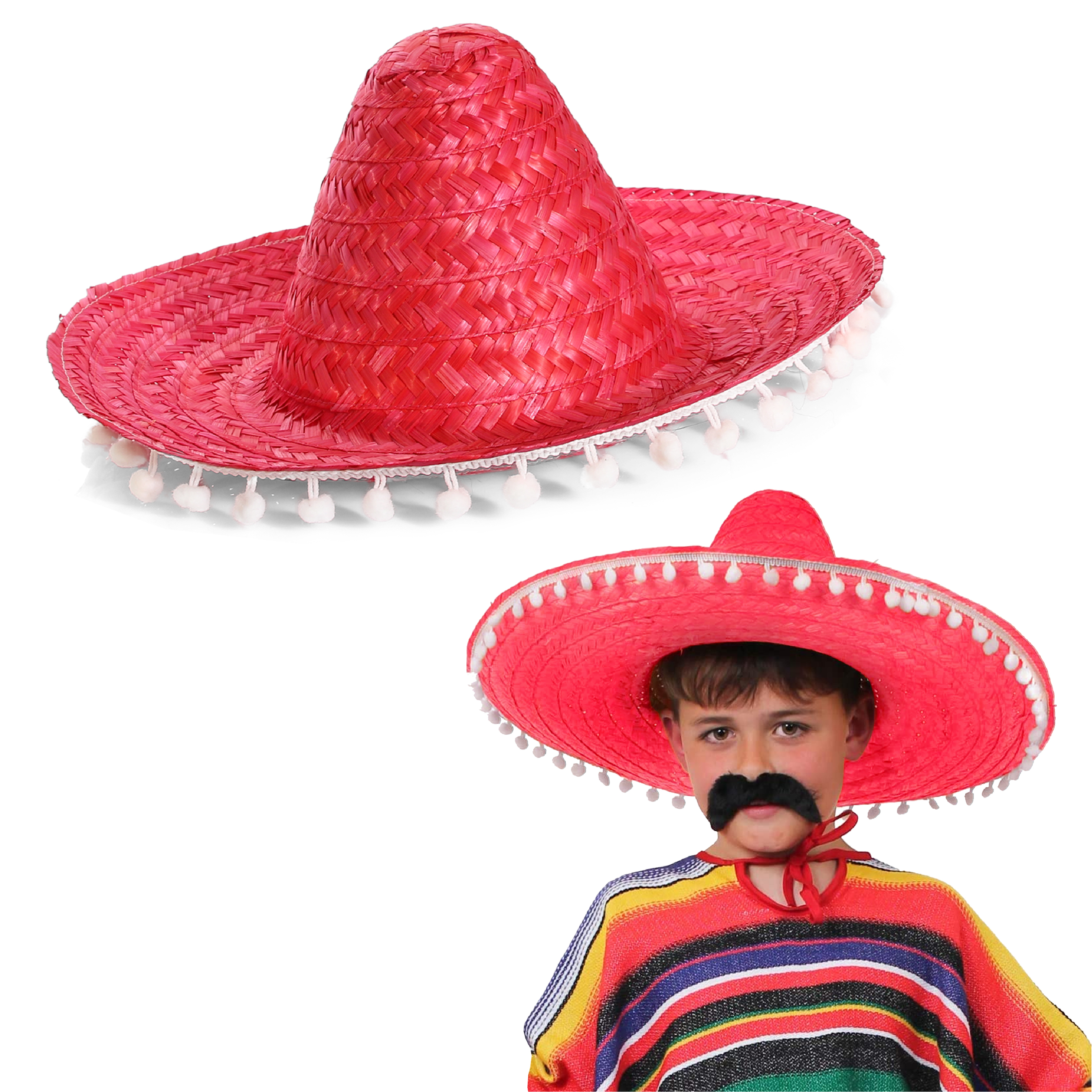 Kids Red Sombrero