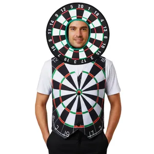 Adults Dartboard Waistcoat & Hat | Novelty Fancy Dress Set