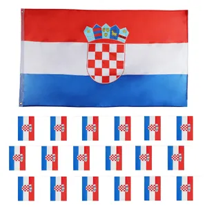 Croatia Flag And Bunting Set