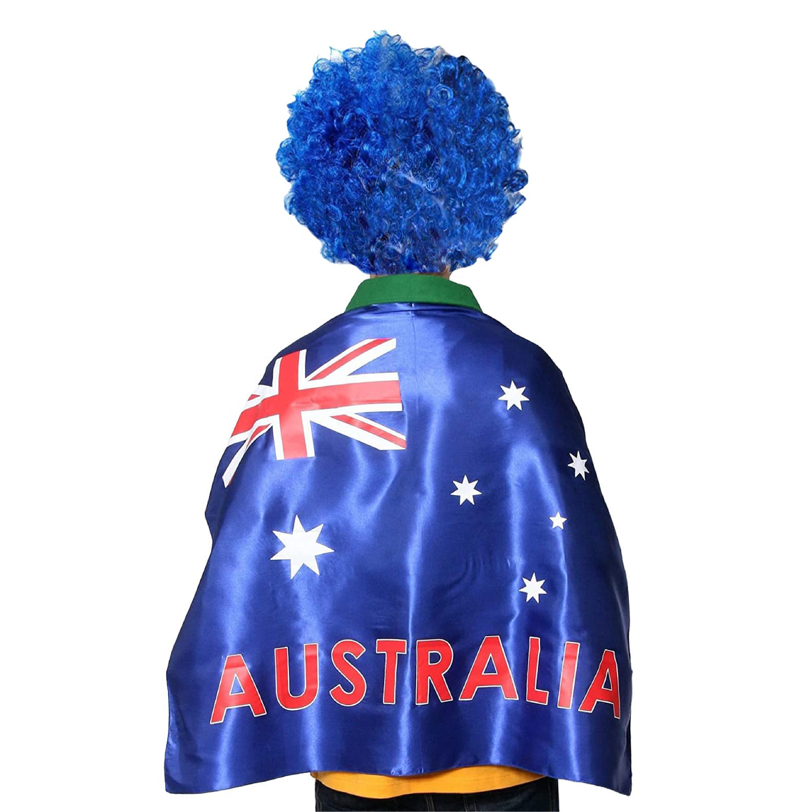 Aussie Flag Cape & Wig