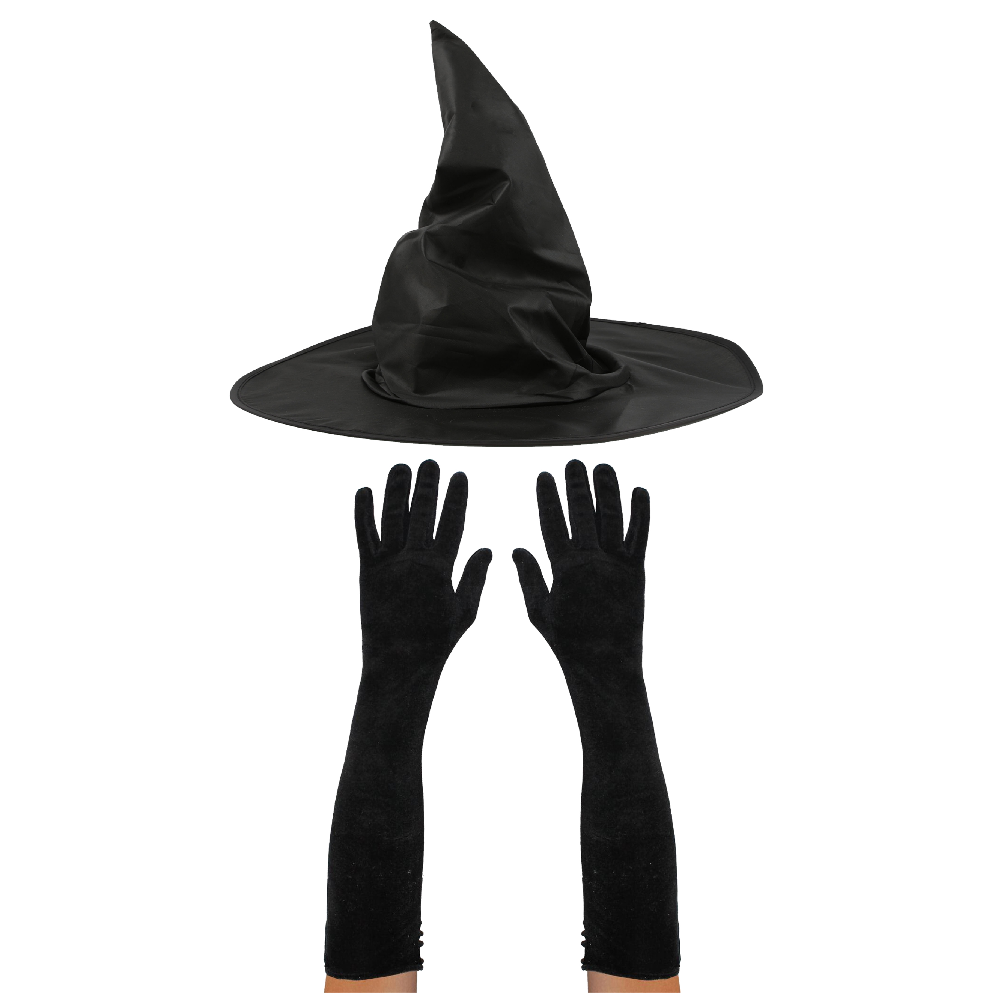 Witch Accessory Set | 2 Pcs | Hat & Gloves