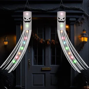 Pack of 2 Halloween Ghost Windsocks