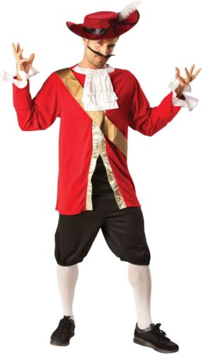 MENS OFFICIAL DISNEY CAPTAIN HOOK COSTUME FANCY DRESS COSTUME WORLD BOOK DAY