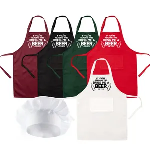 If You're Reading This Bring Me a Bear (or Two) Apron & Chef Hat Set | Funny BBQ Apron for Men | Novelty Cooking Apron | Adjustable One Size