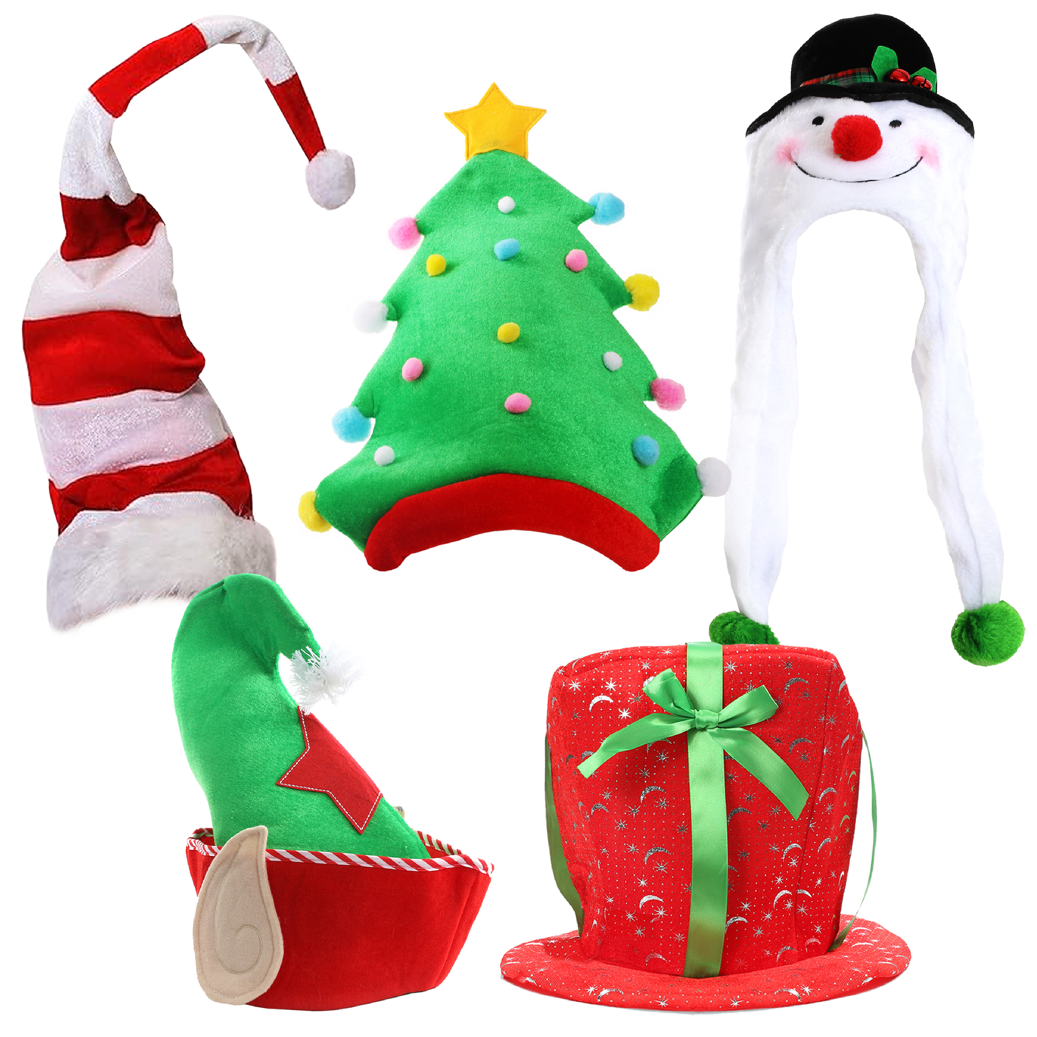 Pack of 5 Christmas Hats