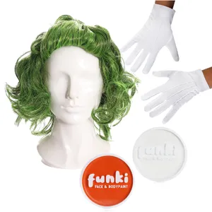 Childs Factory Worker Accessory Set - Wig Gloves & Facepaint