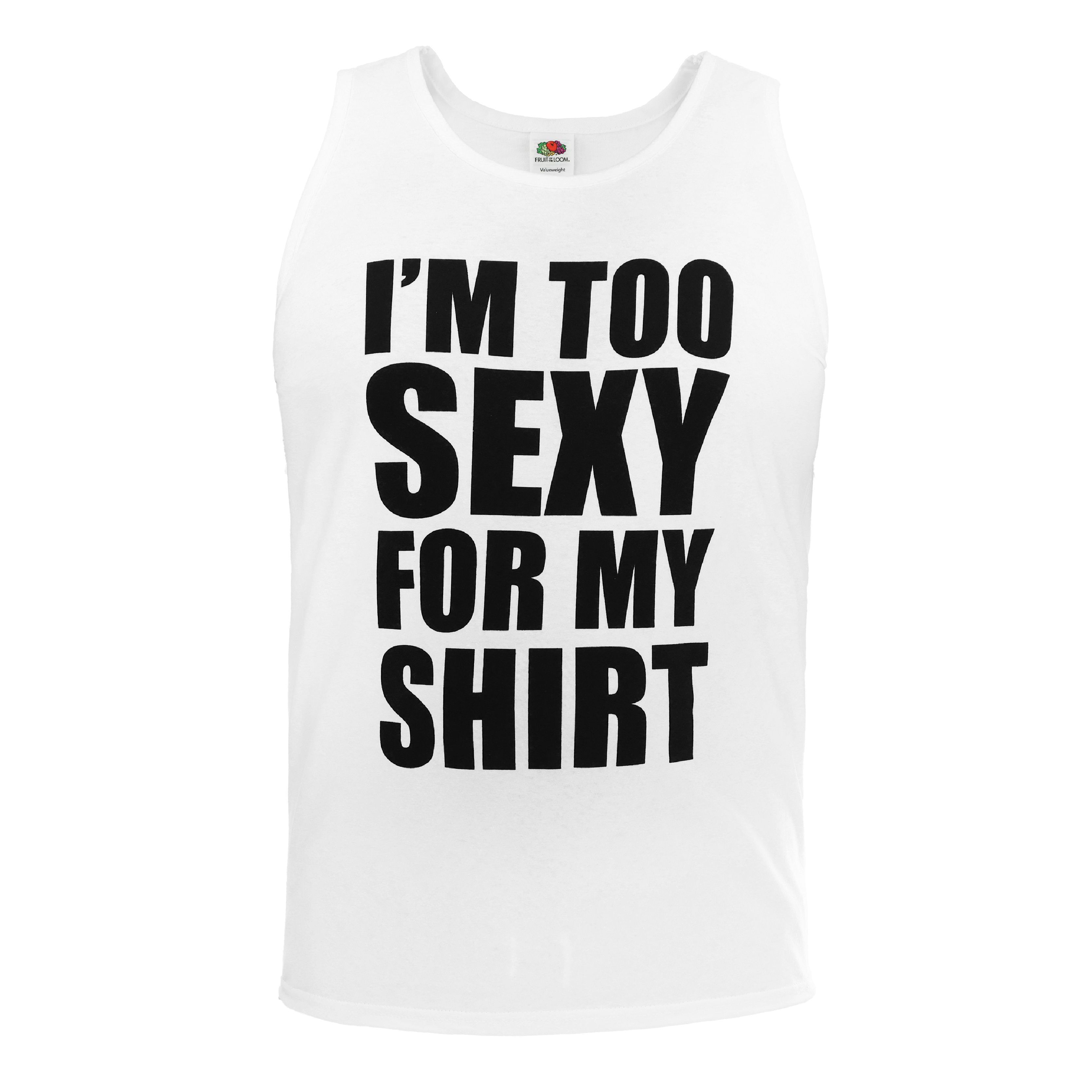 "I'm Too Sexy For My Shirt" vest – fun unisex 90s-themed top for parties & casual wear