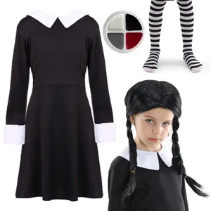 Girls Mid Week Horror Costume - Wig & Face Paint