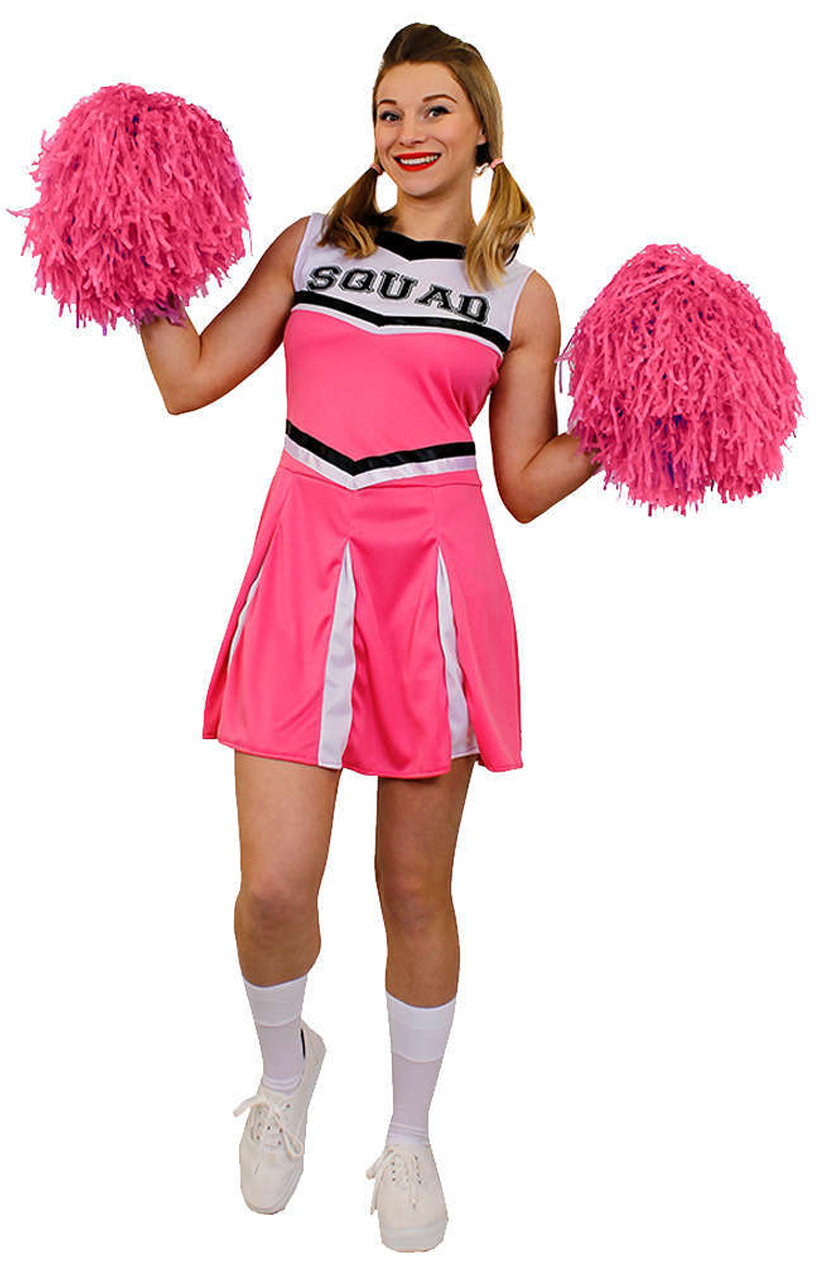 Ladies Pink Cheerleader Costume