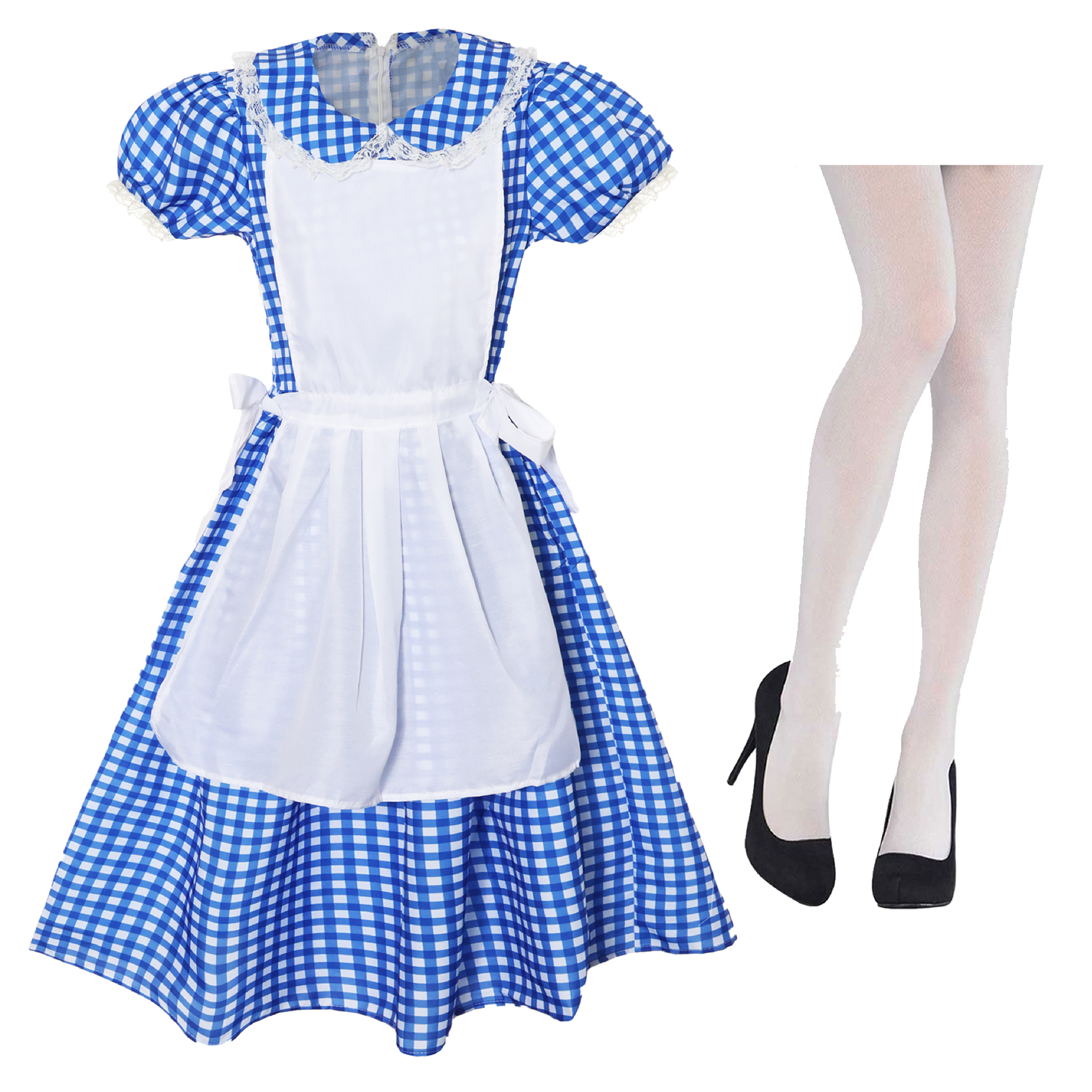 Ladies Kansas Girl Costume with Tights