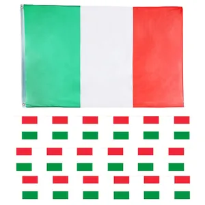 Large 5ft x 3ft Italian Flag & Bunting
