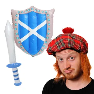 Scotts Inflatable Sword & Sheild Set with Tam O Shanter