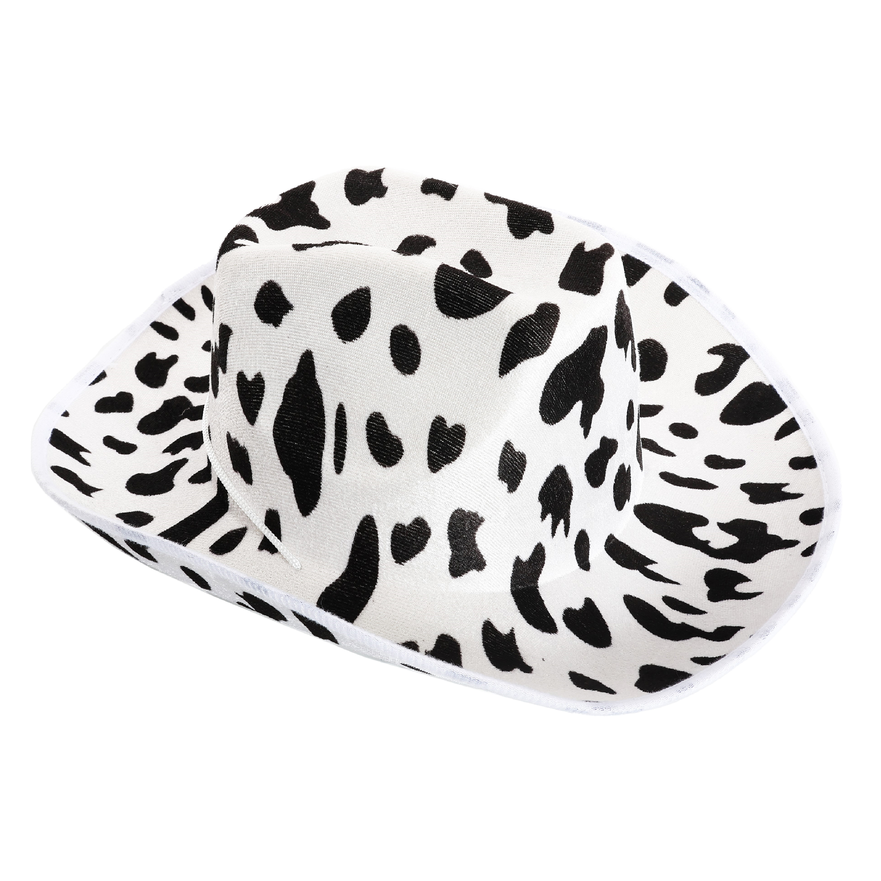 Black Cowprint Cowboy Hat