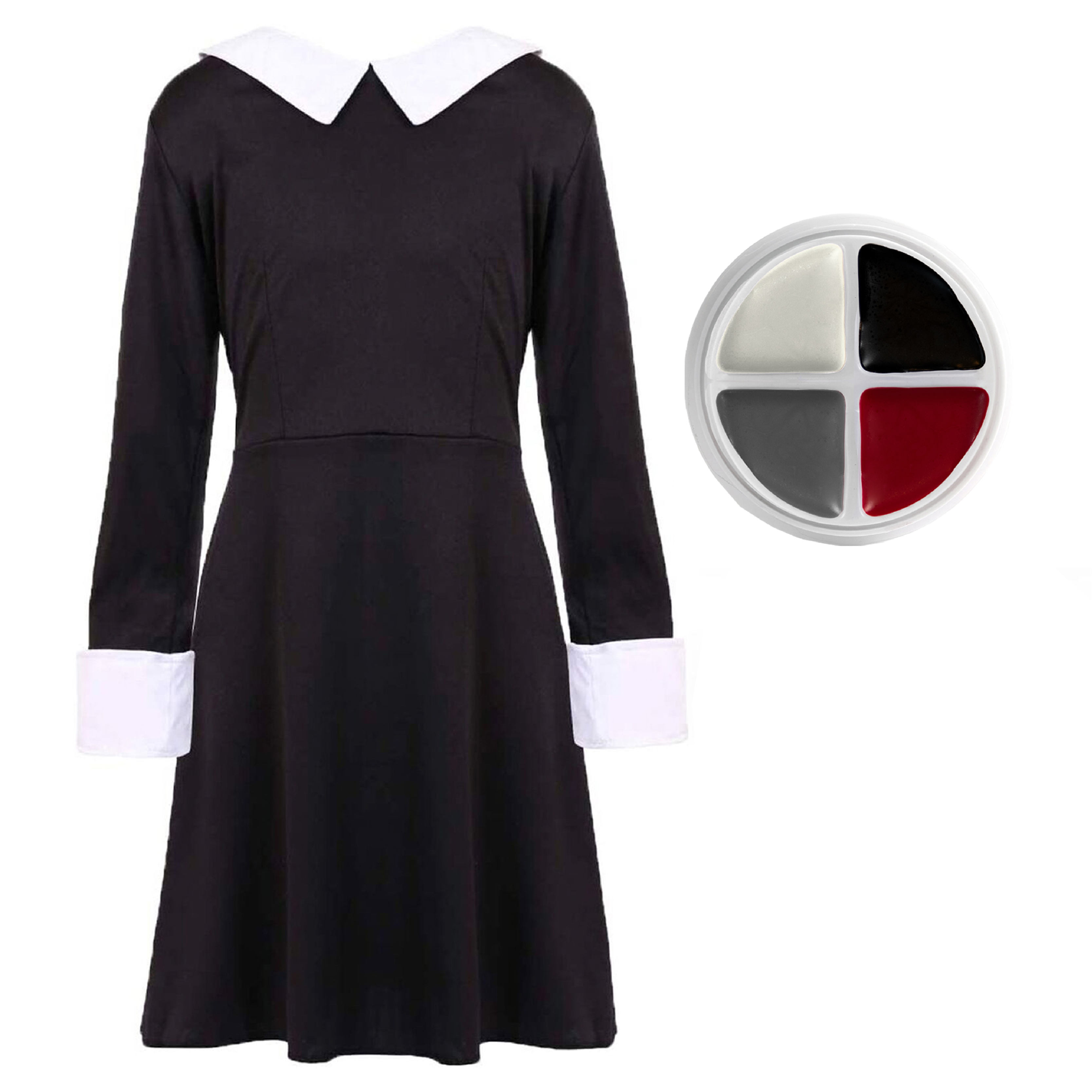 Girls Mid Week Horror Costume - with Face Paint