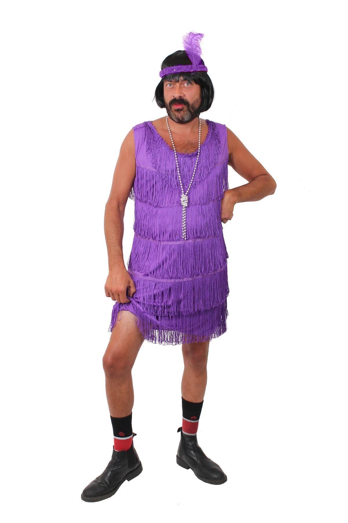 Men's Purple Flapper Stag Do Costume