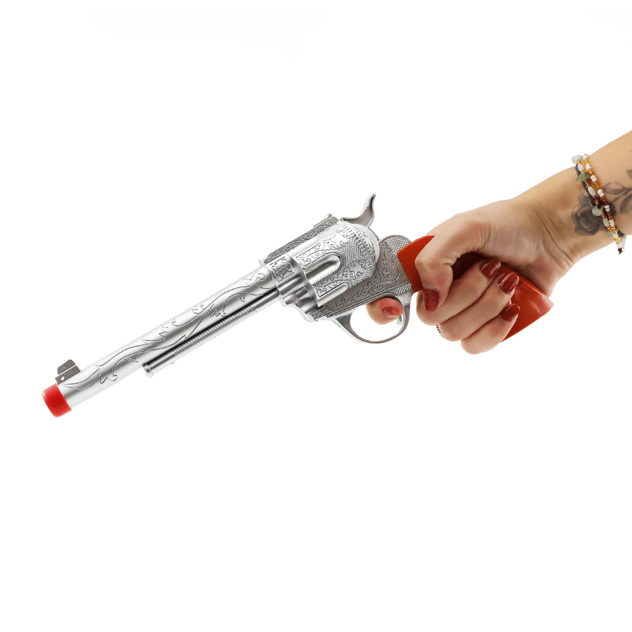 Classic Western Silver Toy Gun Accessory
