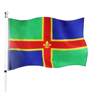 Large 5ft X 3ft Lincolnshire County Flag