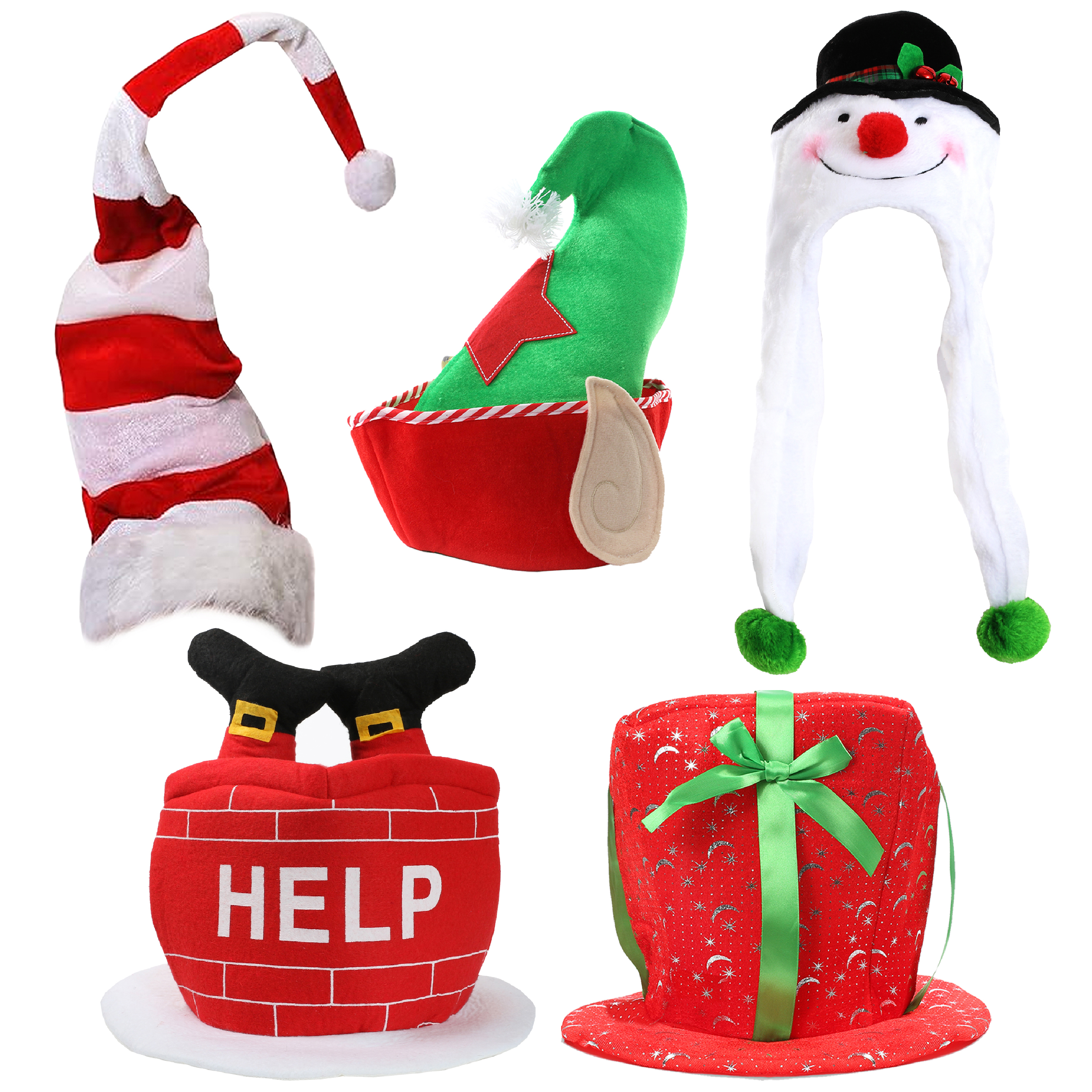 Novelty Christmas Hats 5 Pack