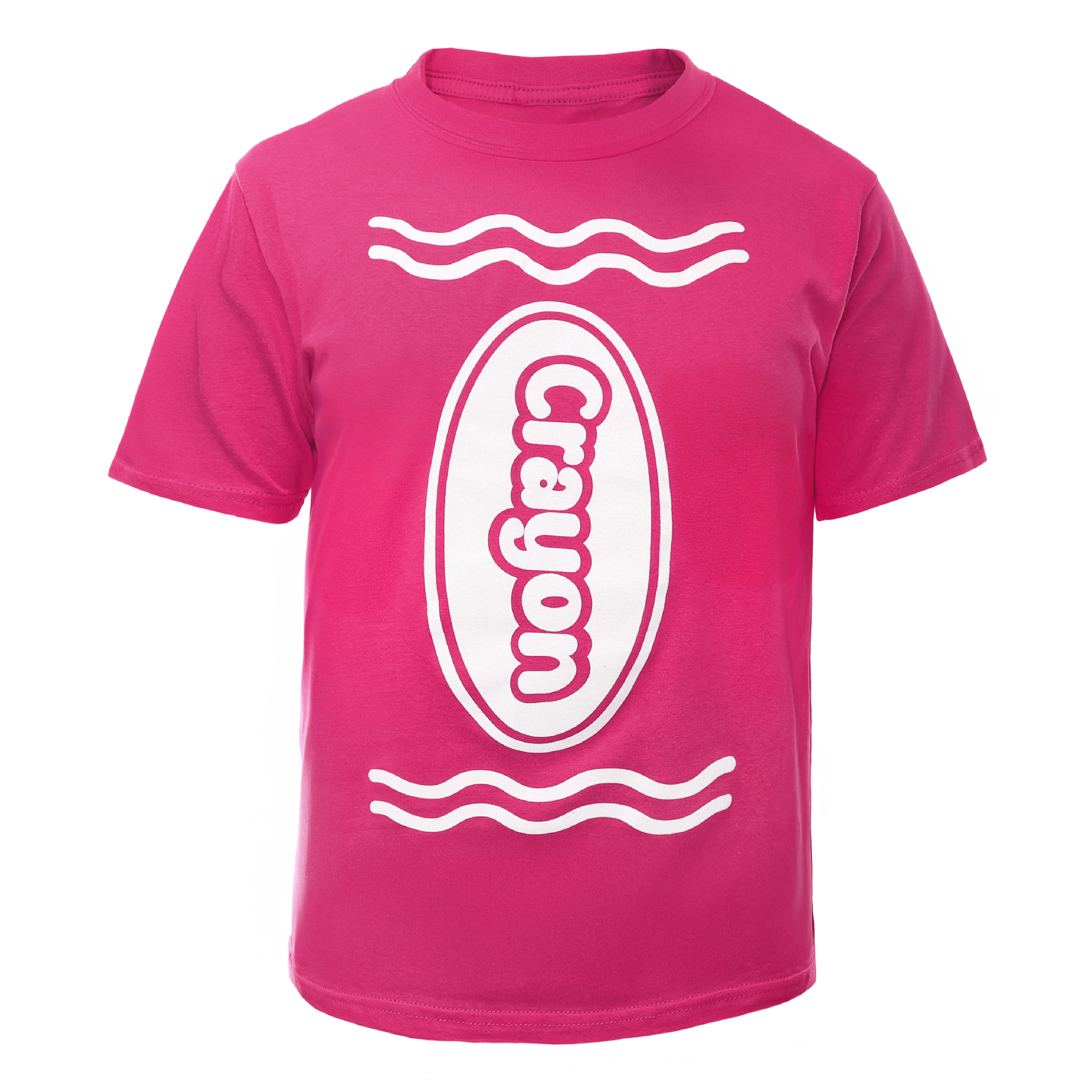 Children's Pink Crayon T-Shirt – Fun Kids Costume Top for Parties, Dress-Up & School Events