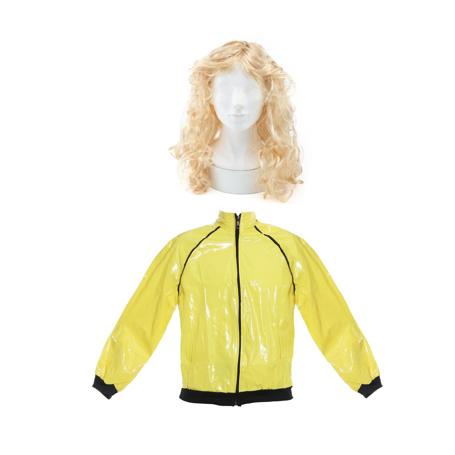 Ladies Hivemind Survivor Costume | 2 Pcs | Yellow Jacket & Blonde Wig