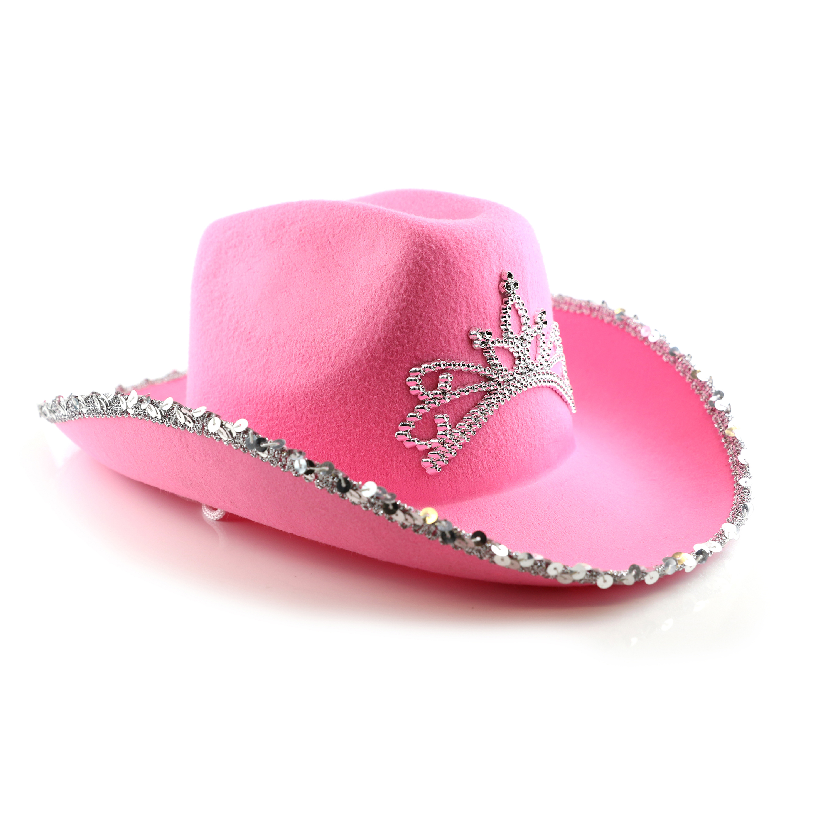 Pink Cowgirl Hat with Tiara