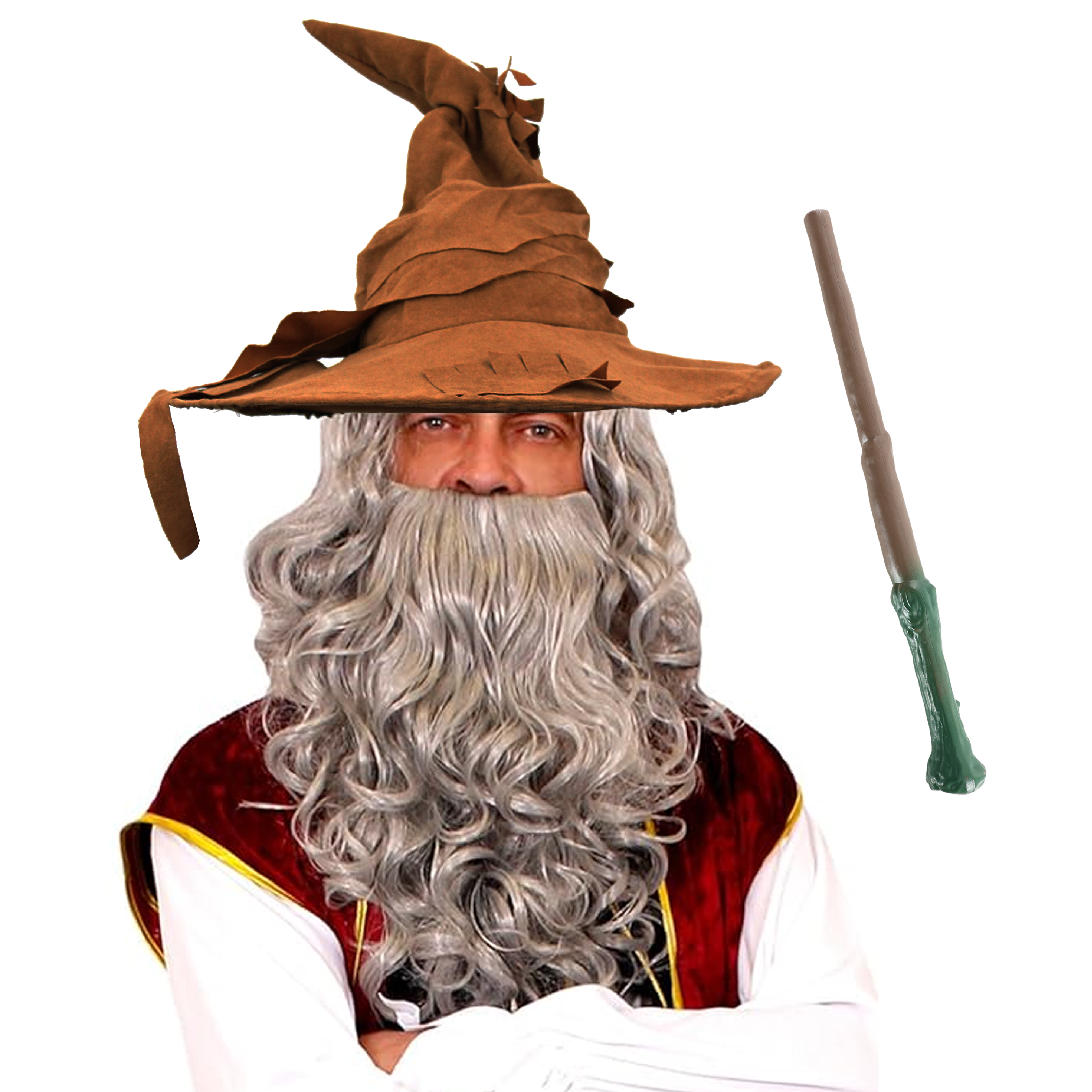 Wizard Accessory Set - Brown Hat