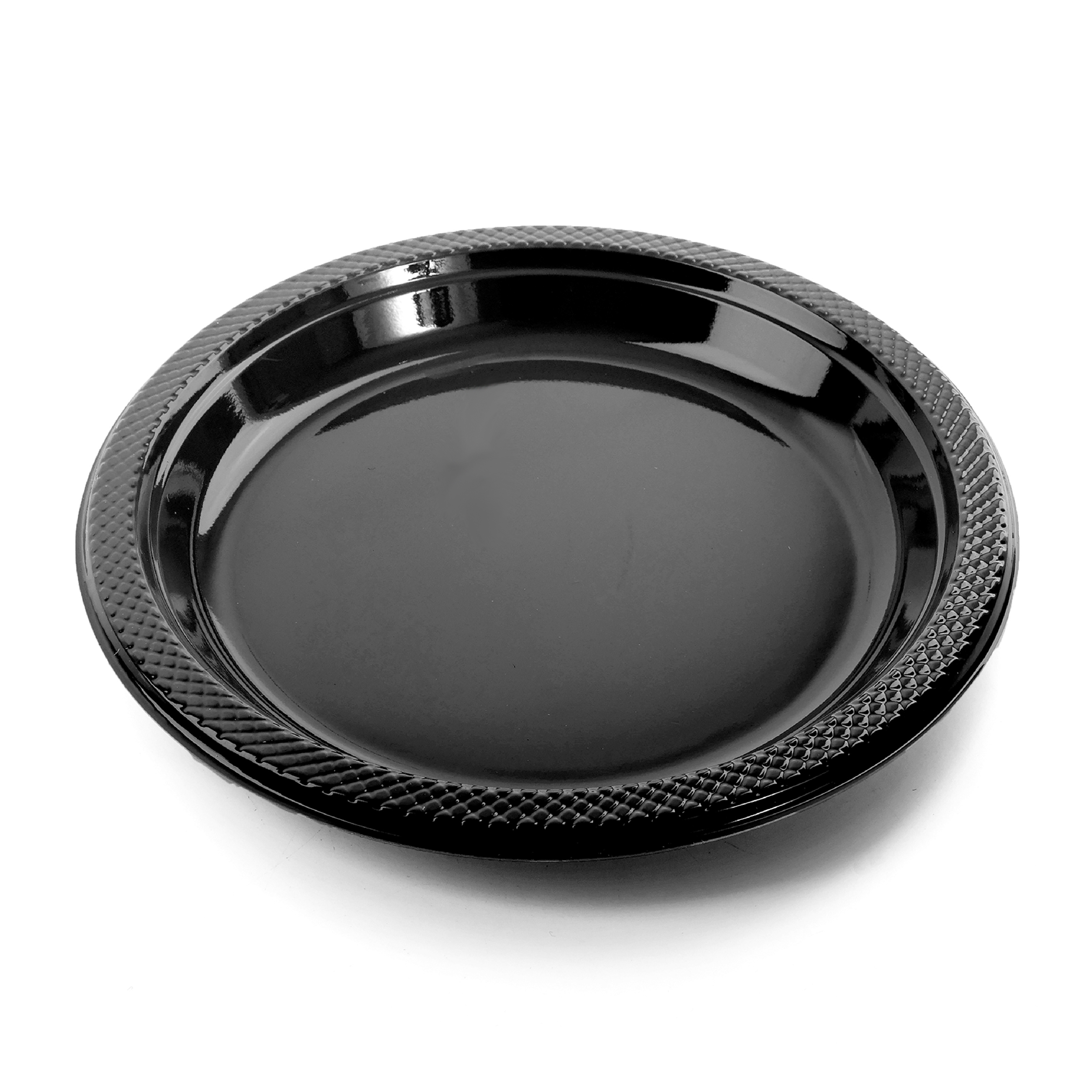 9" Black Plates - Pack of 25