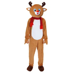 Plush Reindeer Mascot Costume