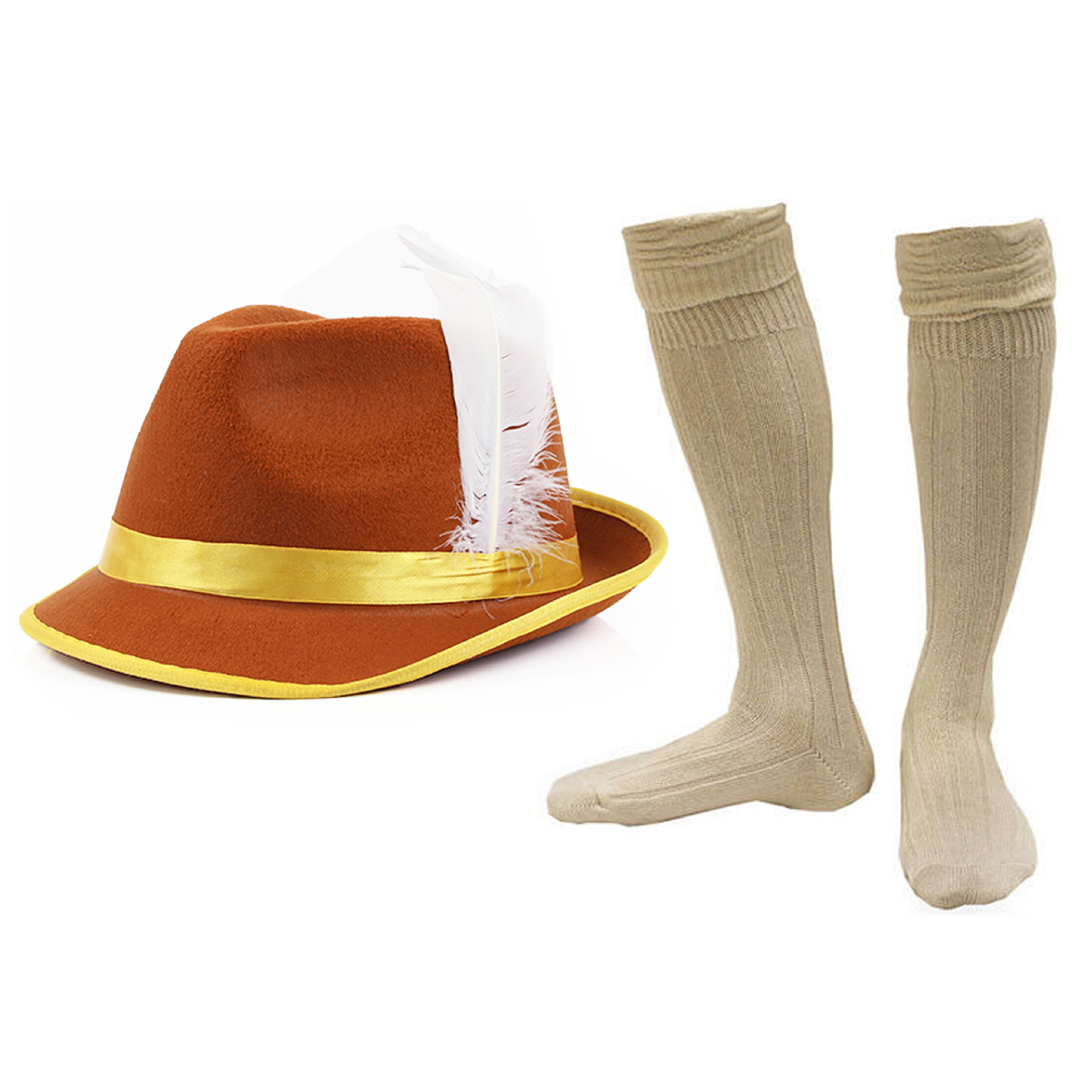 Brown Bavarian Hat and Socks