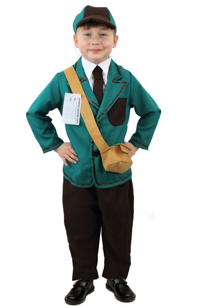 Childs Evacuee Boy War Costume