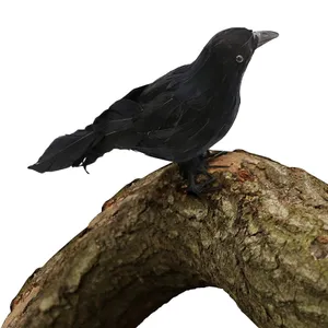 Halloween Black Crow Decoration