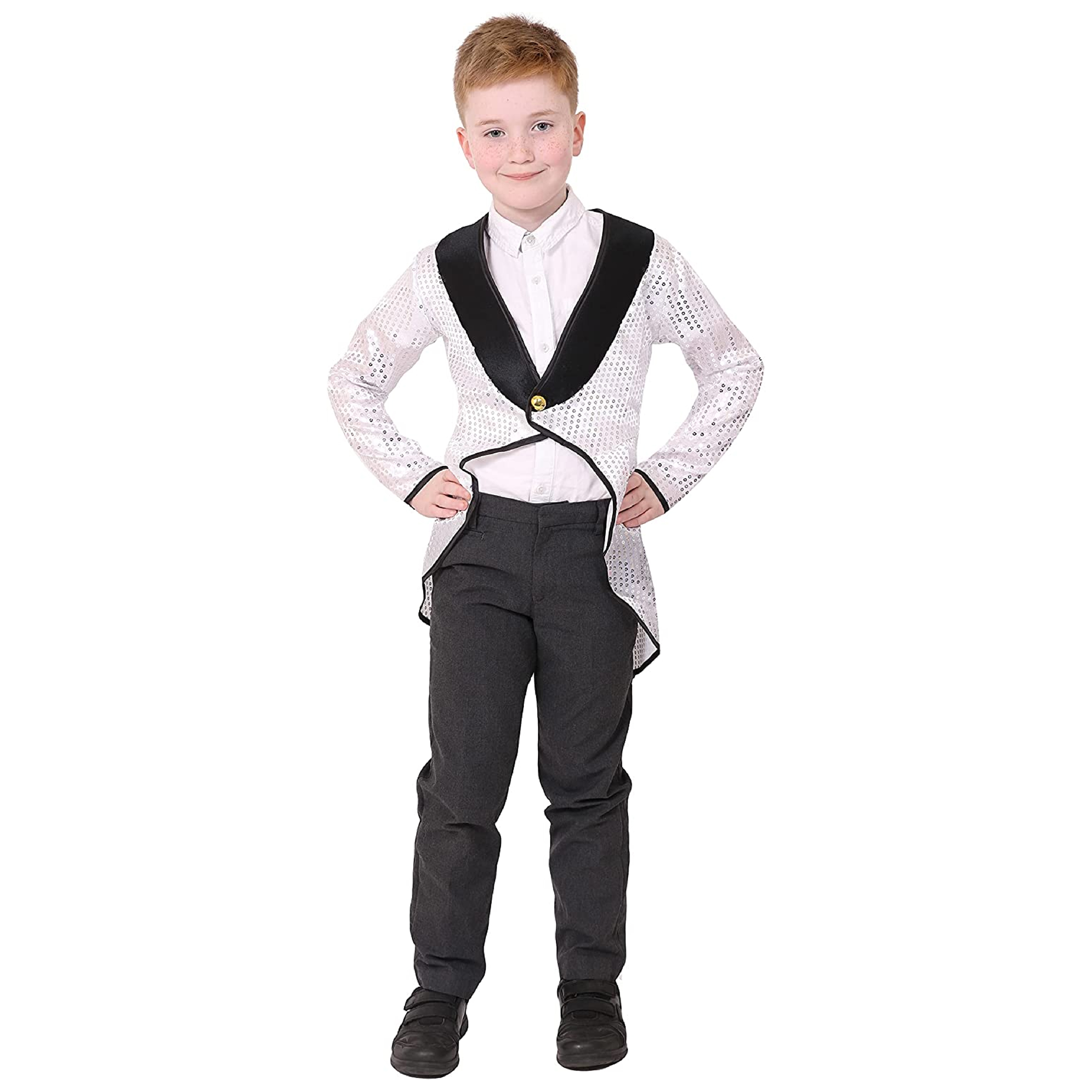 Childs Silver Sequin Tailcoat